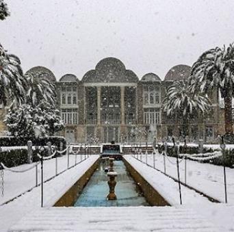 باغ ارم - جاهای دیدنی شیراز در زمستان